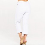 Wholesale women s Plus Classic Solid Straight Leg Crop Pants Pack Straight Leg C