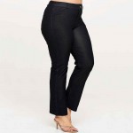Wholesale women s Plus Classic Solid Straight Leg Jeggings Comfortable Pull Stra