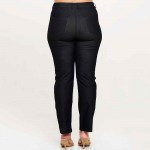 Wholesale women s Plus Classic Solid Straight Leg Jeggings Comfortable Pull Stra