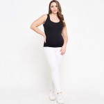 Wholesale women s Plus U Neck Solid Seamless Tank One Fits Most Nylon Spandex