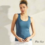 Wholesale women s Plus U Neck Solid Seamless Tank One Fits Most Nylon Spandex