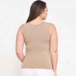 Wholesale women s Plus U Neck Solid Seamless Tank One Fits Most Nylon Spandex