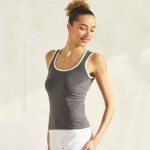 Wholesale women s U Neck Two Seamless Tank One Fits Most Nylon Spandex
