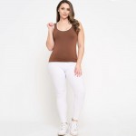 Wholesale women s Plus U Neck Two Seamless Tank One Fits Most Nylon Spandex