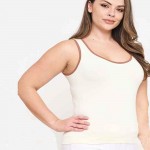 Wholesale women s Plus U Neck Two Seamless Tank One Fits Most Nylon Spandex