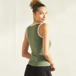 Wholesale women s Plus U Neck Two Seamless Tank One Fits Most Nylon Spandex