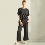 Wholesale women s Short Sleeve Peach Skin Crew Top Pack Loose Fit Lightweight Br