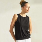 Wholesale women s Ribbed Crew Neck Tank Pack Loose Fit Viscose Spandex