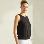 Wholesale women s Ribbed Crew Neck Tank Pack Loose Fit Viscose Spandex