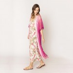 Wholesale do Everything Love Two Lurex Kimono Fringe Detail One Fits Most Polyes