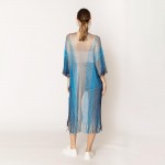 Wholesale do Everything Love Two Lurex Kimono Fringe Detail One Fits Most Polyes