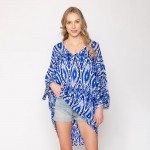 Wholesale do Everything Love Ikat Hi Lo Tunic Poncho One Fits Most Viscose