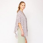 Wholesale do Everything Love D Pattern Print Ruana One Fits Most Viscose