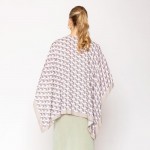 Wholesale do Everything Love D Pattern Print Ruana One Fits Most Viscose