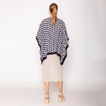 Wholesale do Everything Love D Pattern Print Ruana One Fits Most Viscose
