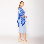 Wholesale do Everything Love D Pattern Print Ruana One Fits Most Viscose