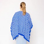 Wholesale do Everything Love D Pattern Print Ruana One Fits Most Viscose