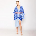 Wholesale do Everything Love D Pattern Print Ruana One Fits Most Viscose