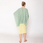 Wholesale do Everything Love D Pattern Print Ruana One Fits Most Viscose