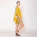 Wholesale do Everything Love D Pattern Print Ruana One Fits Most Viscose