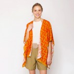 Wholesale do Everything Love Geometric Print Kimono One Fits Most Viscose