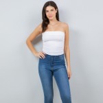 Wholesale seamless Tube Top Pack Cinched Sides Stretchy Nylon Polyester Spandex