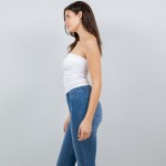 Wholesale seamless Tube Top Pack Cinched Sides Stretchy Nylon Polyester Spandex