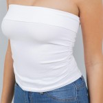 Wholesale seamless Tube Top Pack Cinched Sides Stretchy Nylon Polyester Spandex
