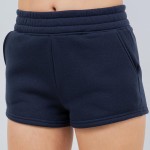 Wholesale loose Fit Fleece Sweat Shorts Elastic Waistband Two Side Pockets Polye