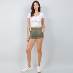 Wholesale loose Fit Fleece Sweat Shorts Elastic Waistband Two Side Pockets Polye