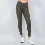 Wholesale waist Leggings V Waist Soft Stretchy Polyester Spandex
