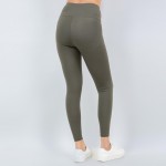 Wholesale waist Leggings V Waist Soft Stretchy Polyester Spandex