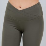 Wholesale waist Leggings V Waist Soft Stretchy Polyester Spandex