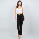 Wholesale waist Flare Yoga Pants Pack V Waistline Butt Lifting Slimming Soft St