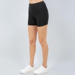 Wholesale waist Biker Shorts Pack Butt Lifting Soft Stretchy Nylon Spandex