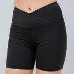 Wholesale waist Biker Shorts Pack V Waistline Butt Lifting Soft Stretchy Nylon
