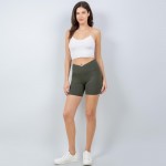 Wholesale waist Biker Shorts Pack V Waistline Butt Lifting Soft Stretchy Nylon
