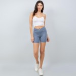 Wholesale waist Biker Shorts Pack V Waistline Butt Lifting Soft Stretchy Nylon