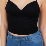 Wholesale ribbed Spaghetti Strap Camisole Pack Slimming Fit Built Bra Nylon Span