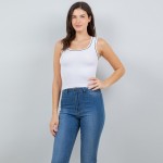 Wholesale contrast Tank Top Pack Seamless Soft Stretchy Viscose Nylon Spandex