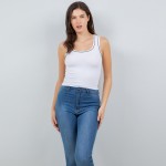 Wholesale contrast Tank Top Pack Seamless Soft Stretchy Viscose Nylon Spandex