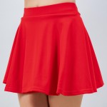 Wholesale waist Pleated Scuba Skort Pack Built Shorts Pockets Soft Stretchy Pol