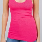 Wholesale seamless Racerback Tank Top One Fits Most Soft Stretchy Nylon Spandex