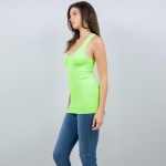Wholesale seamless Racerback Tank Top One Fits Most Soft Stretchy Nylon Spandex