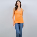 Wholesale seamless Racerback Tank Top One Fits Most Soft Stretchy Nylon Spandex