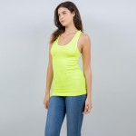 Wholesale seamless Racerback Tank Top One Fits Most Soft Stretchy Nylon Spandex