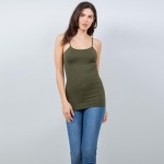 Wholesale spaghetti Strap Camisole Seamless Soft Stretchy Nylon Spandex