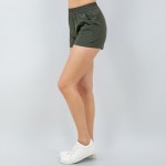 Wholesale quick Dry Waisted Shorts Pack Elastic Waistband Two Side Pockets Polye