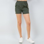 Wholesale quick Dry Cargo Shorts Pack Elastic Waistband Waisted Polyester Spande