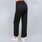 Wholesale french Terry Straight Leg Pants Pack Drawstring Elastic Waist Two Side
